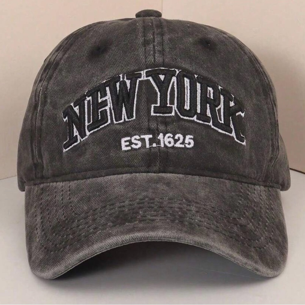 New York Embroidered Vintage-Style Baseball Cap